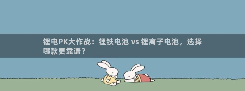 尊龙旗舰app：锂电PK大作战：锂铁电池 vs 锂离子电池，选择
哪款更靠谱？